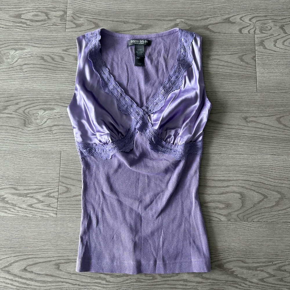 Bisou Bisou Purple Tank Top